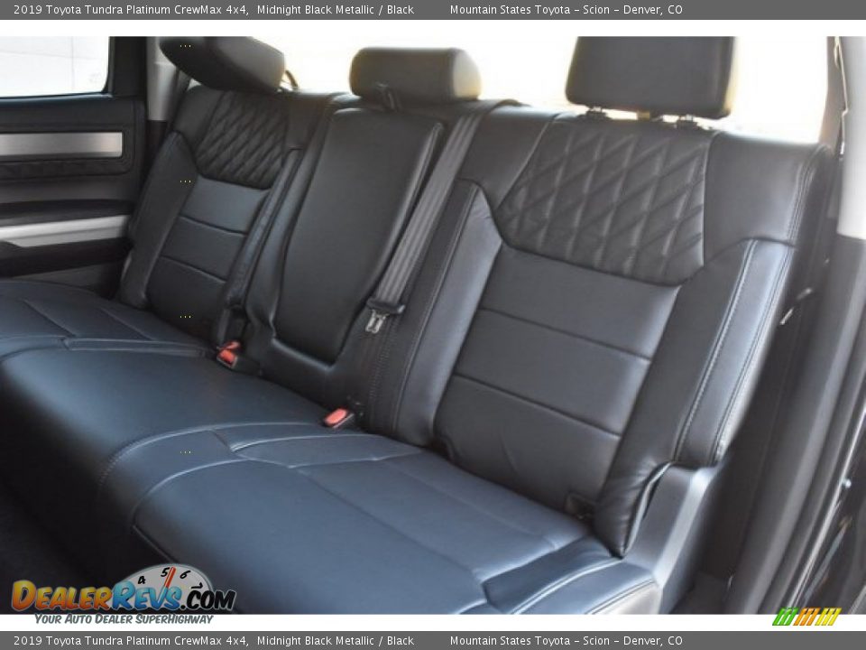 Rear Seat of 2019 Toyota Tundra Platinum CrewMax 4x4 Photo #16