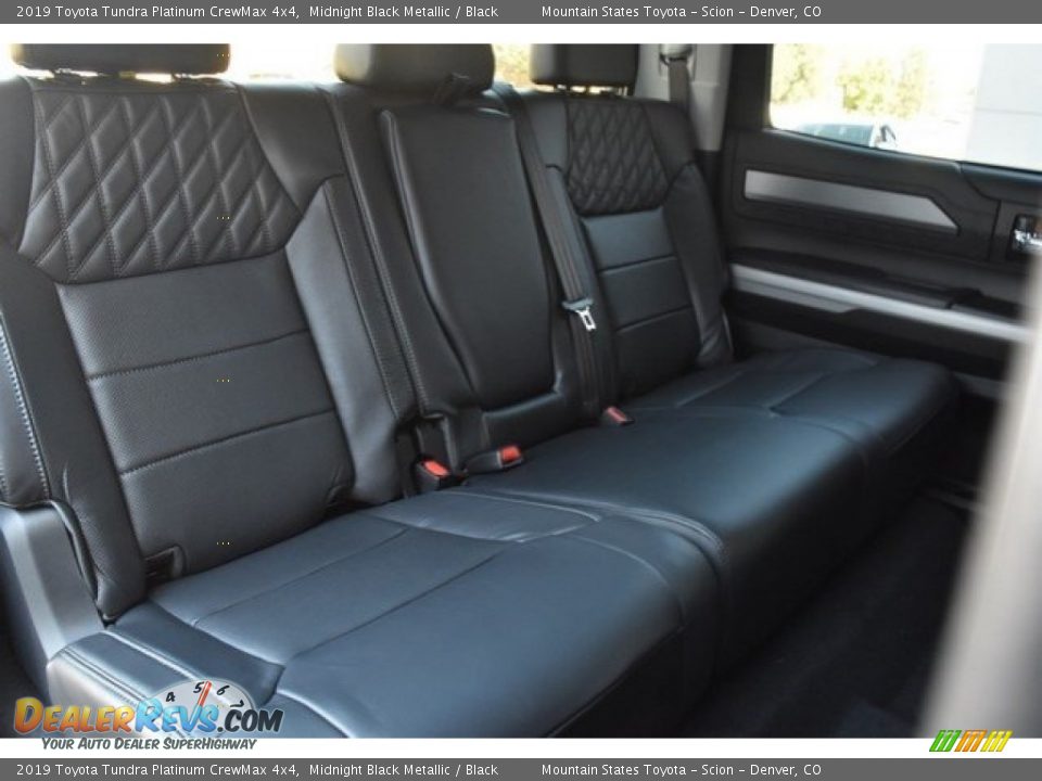 Rear Seat of 2019 Toyota Tundra Platinum CrewMax 4x4 Photo #19