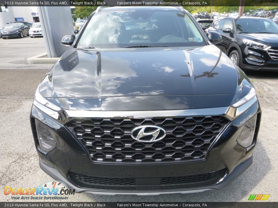 2019 Hyundai Santa Fe SEL Plus AWD Twilight Black / Black Photo #4