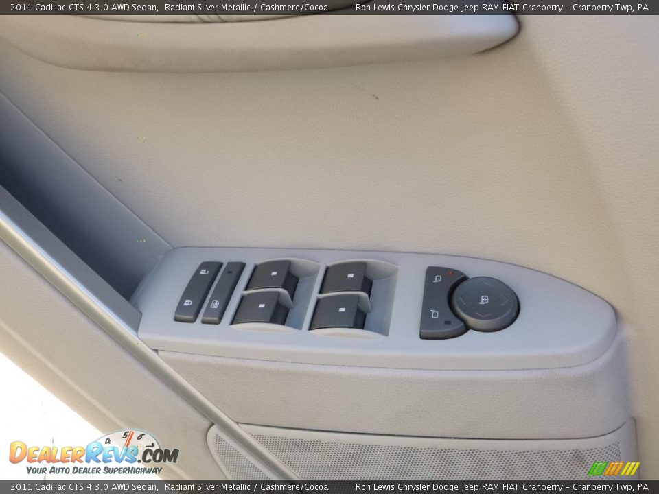 2011 Cadillac CTS 4 3.0 AWD Sedan Radiant Silver Metallic / Cashmere/Cocoa Photo #20