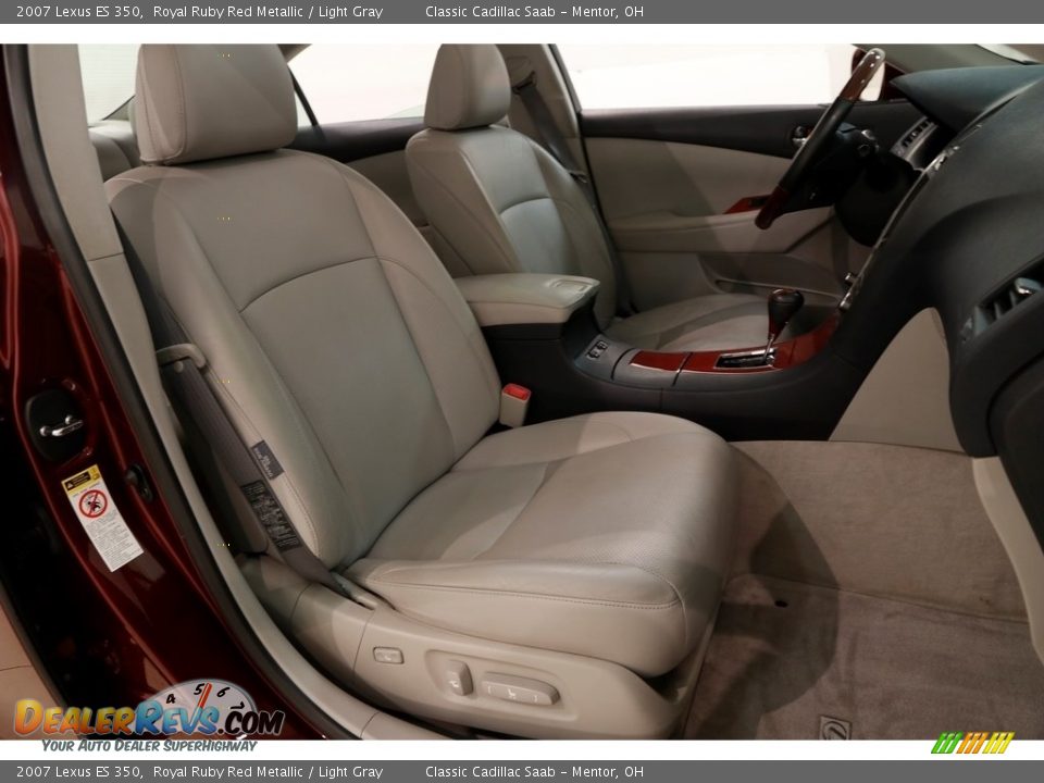2007 Lexus ES 350 Royal Ruby Red Metallic / Light Gray Photo #17