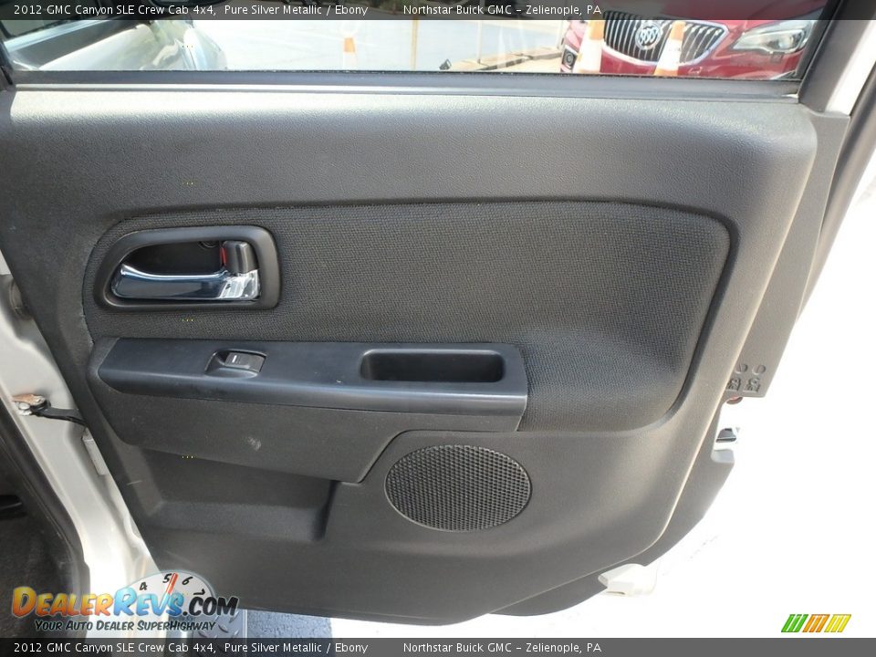2012 GMC Canyon SLE Crew Cab 4x4 Pure Silver Metallic / Ebony Photo #8