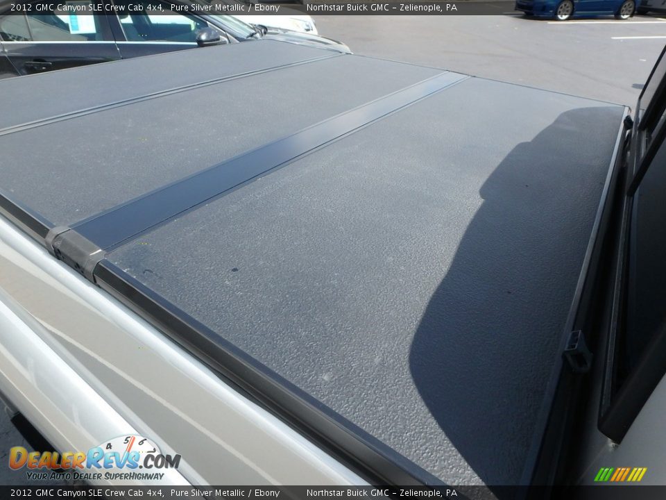 2012 GMC Canyon SLE Crew Cab 4x4 Pure Silver Metallic / Ebony Photo #9