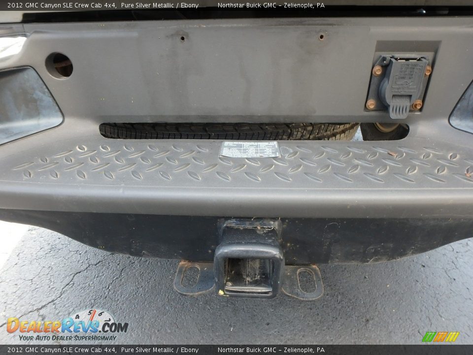 2012 GMC Canyon SLE Crew Cab 4x4 Pure Silver Metallic / Ebony Photo #12