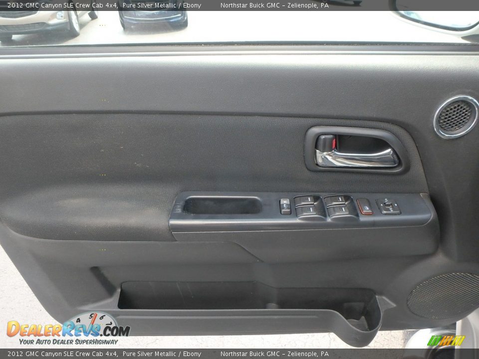 2012 GMC Canyon SLE Crew Cab 4x4 Pure Silver Metallic / Ebony Photo #20
