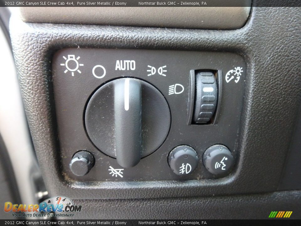 2012 GMC Canyon SLE Crew Cab 4x4 Pure Silver Metallic / Ebony Photo #23