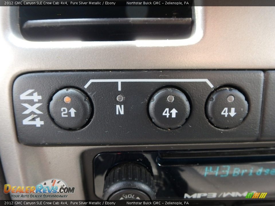 2012 GMC Canyon SLE Crew Cab 4x4 Pure Silver Metallic / Ebony Photo #27