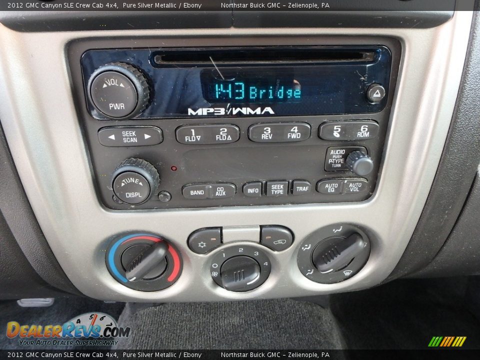 2012 GMC Canyon SLE Crew Cab 4x4 Pure Silver Metallic / Ebony Photo #28