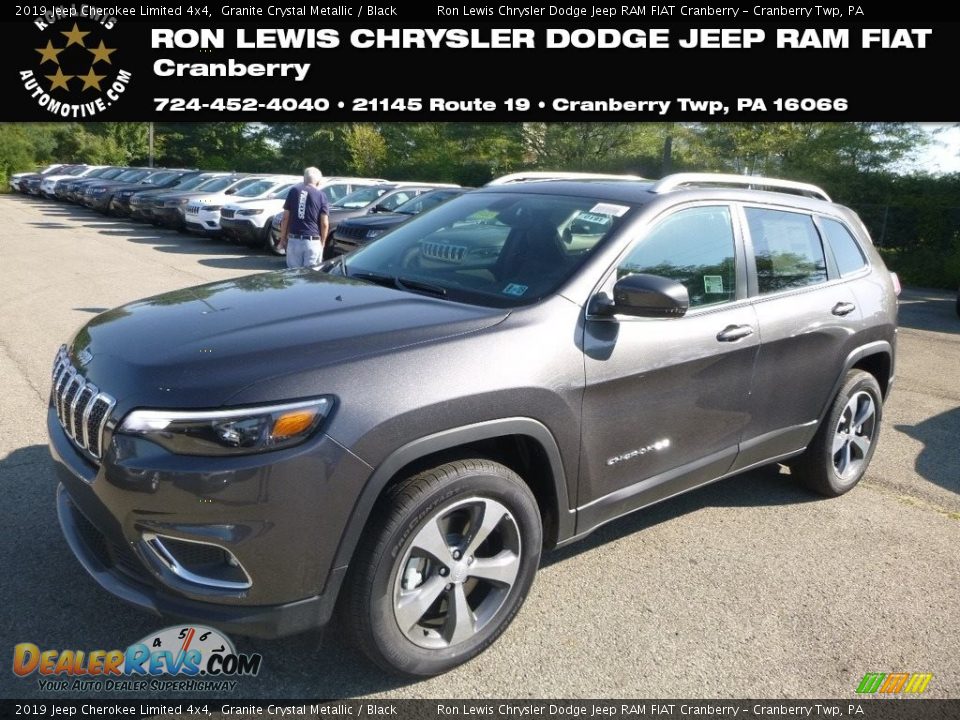 2019 Jeep Cherokee Limited 4x4 Granite Crystal Metallic / Black Photo #1