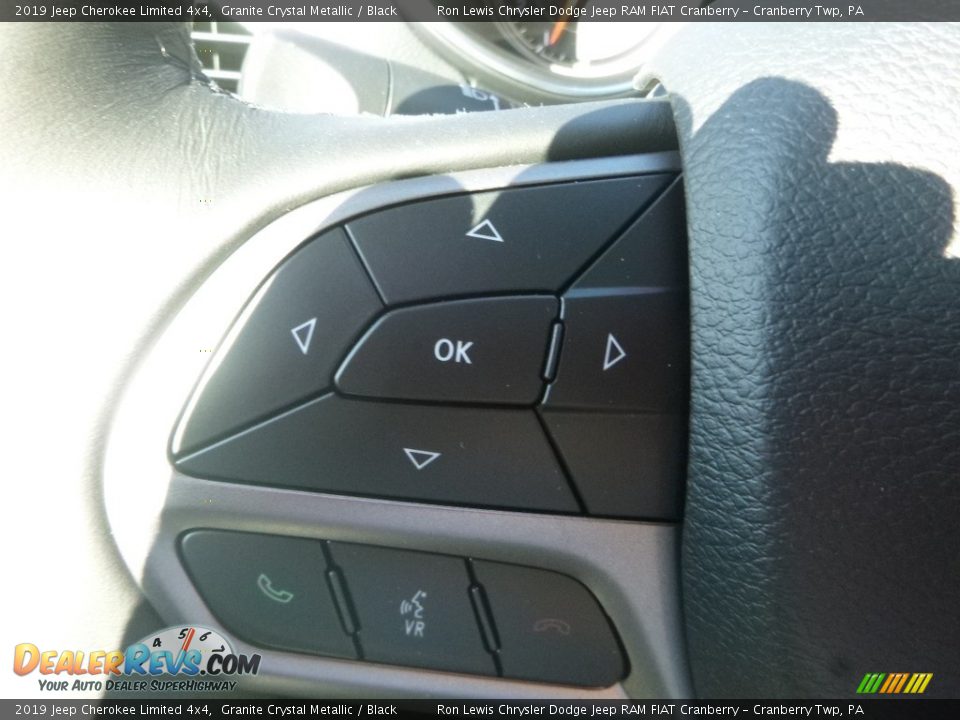 2019 Jeep Cherokee Limited 4x4 Granite Crystal Metallic / Black Photo #20