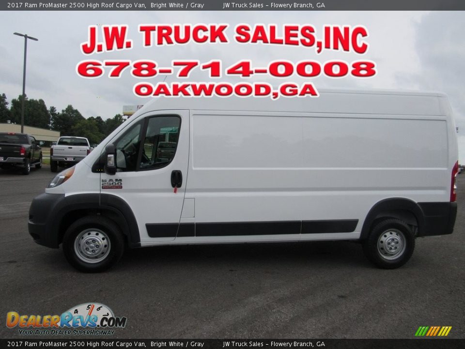 2017 Ram ProMaster 2500 High Roof Cargo Van Bright White / Gray Photo #2