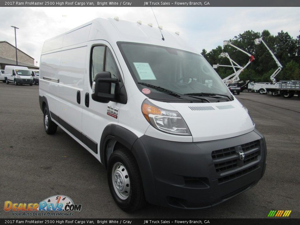 2017 Ram ProMaster 2500 High Roof Cargo Van Bright White / Gray Photo #7
