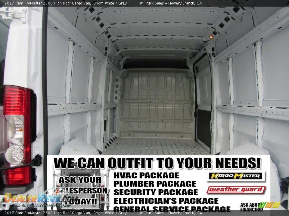 2017 Ram ProMaster 2500 High Roof Cargo Van Bright White / Gray Photo #11