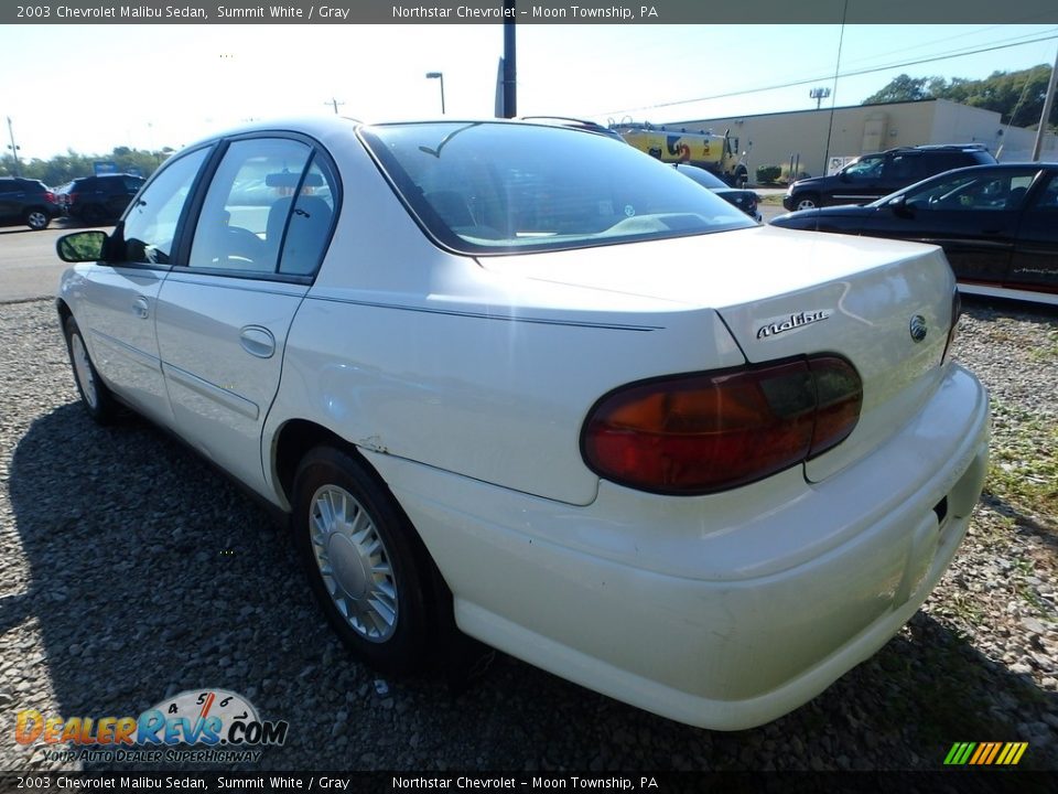 2003 Chevrolet Malibu Sedan Summit White / Gray Photo #2