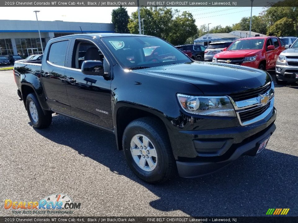 2019 Chevrolet Colorado WT Crew Cab 4x4 Black / Jet Black/Dark Ash Photo #1