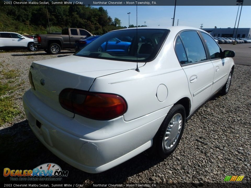 2003 Chevrolet Malibu Sedan Summit White / Gray Photo #4