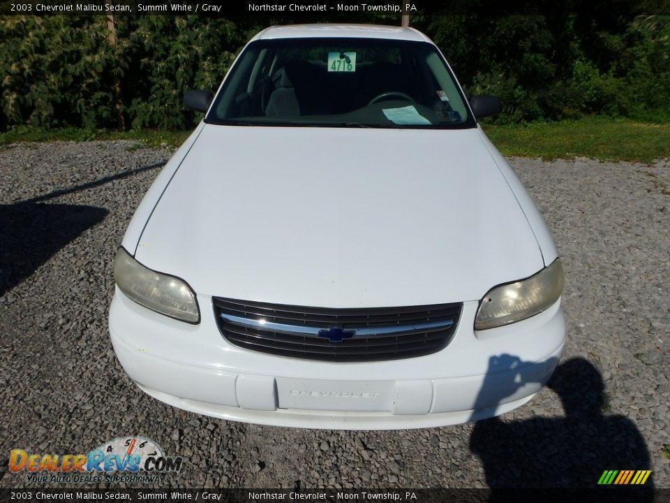 2003 Chevrolet Malibu Sedan Summit White / Gray Photo #6