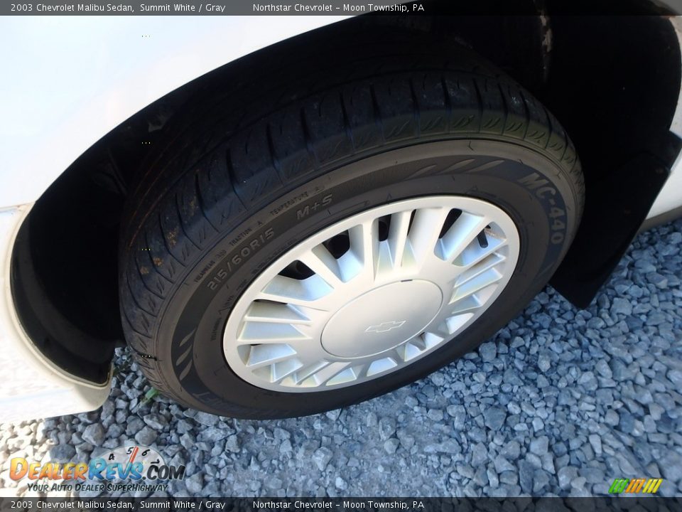 2003 Chevrolet Malibu Sedan Summit White / Gray Photo #7
