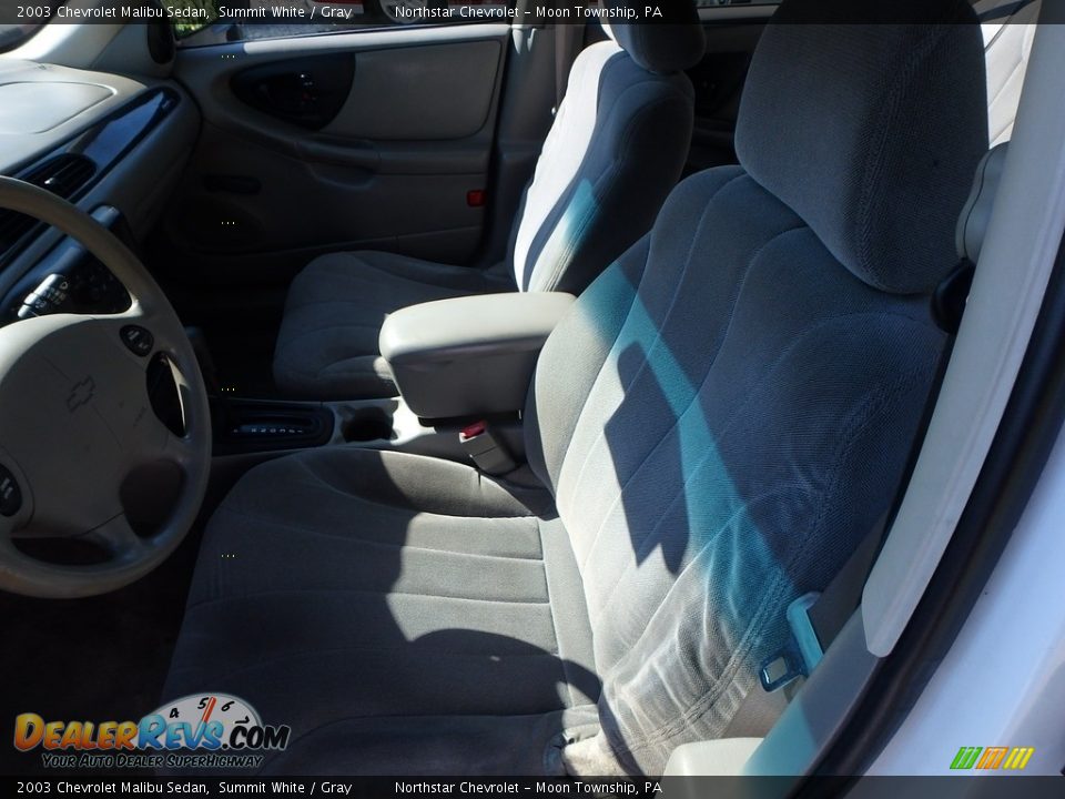 2003 Chevrolet Malibu Sedan Summit White / Gray Photo #8