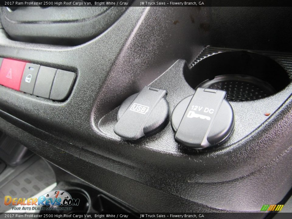 2017 Ram ProMaster 2500 High Roof Cargo Van Bright White / Gray Photo #23