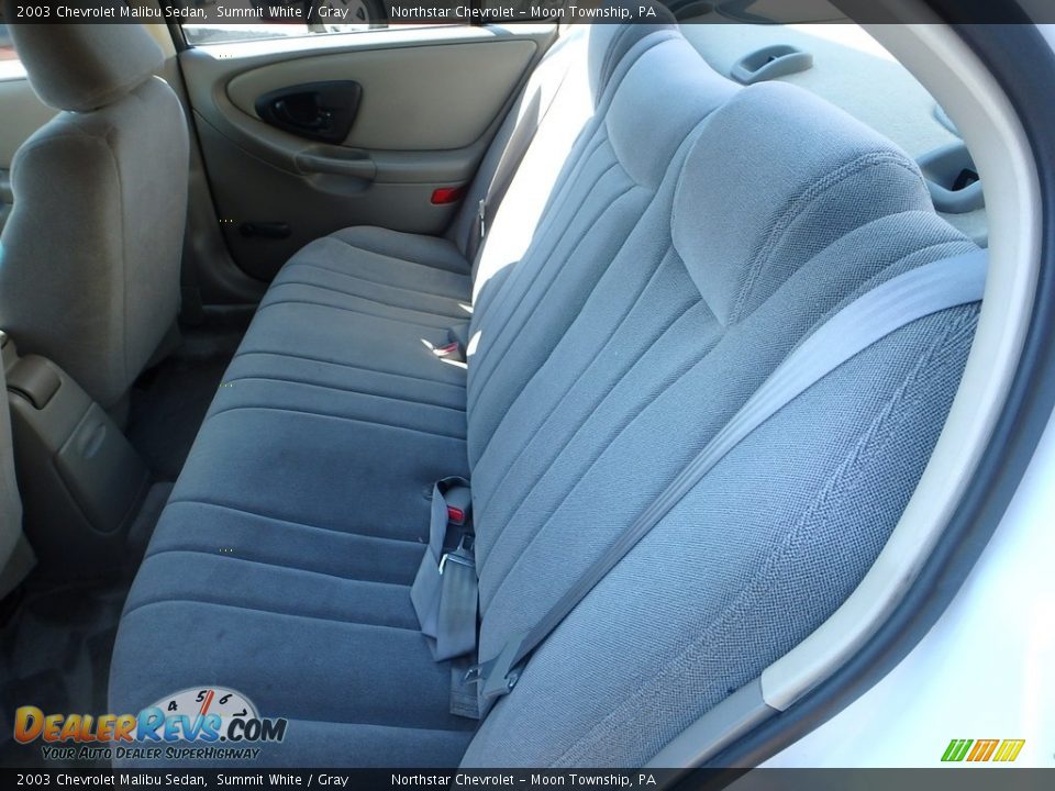 2003 Chevrolet Malibu Sedan Summit White / Gray Photo #9