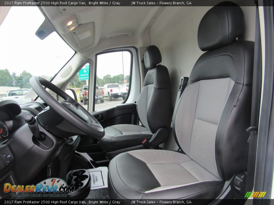 2017 Ram ProMaster 2500 High Roof Cargo Van Bright White / Gray Photo #24