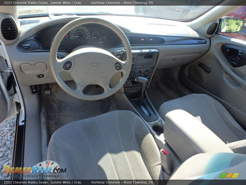 2003 Chevrolet Malibu Sedan Summit White / Gray Photo #10