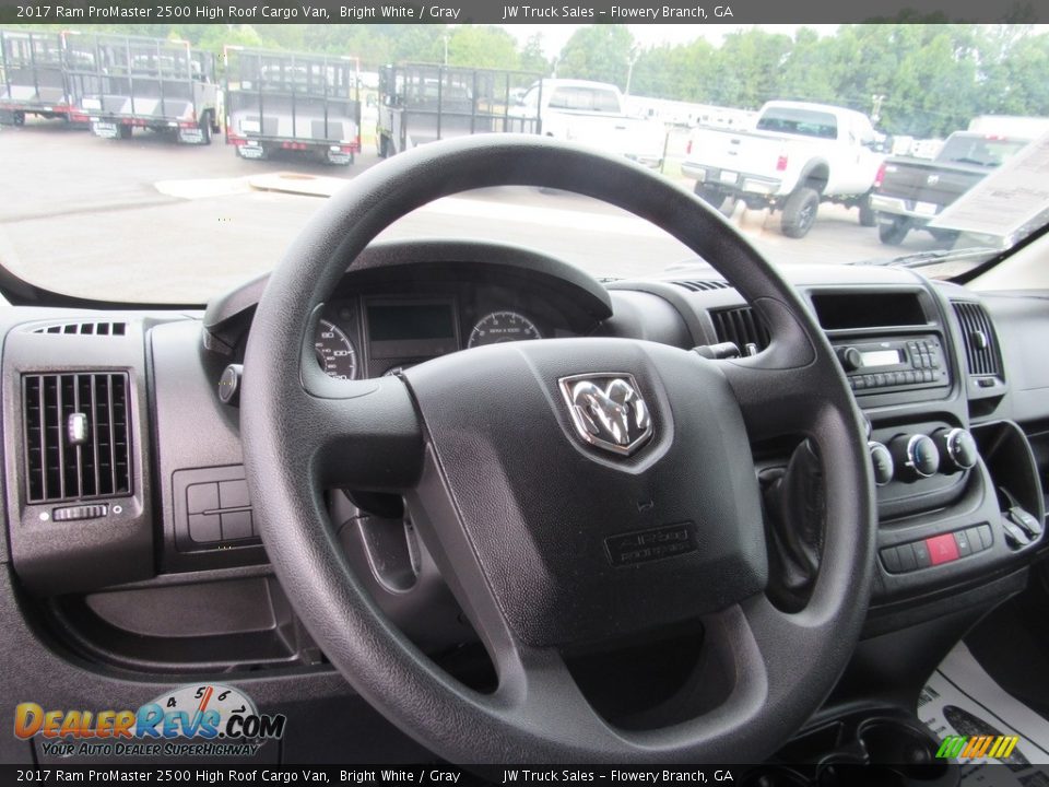 2017 Ram ProMaster 2500 High Roof Cargo Van Bright White / Gray Photo #27