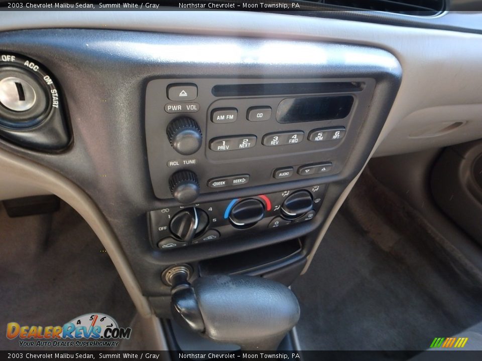 2003 Chevrolet Malibu Sedan Summit White / Gray Photo #14