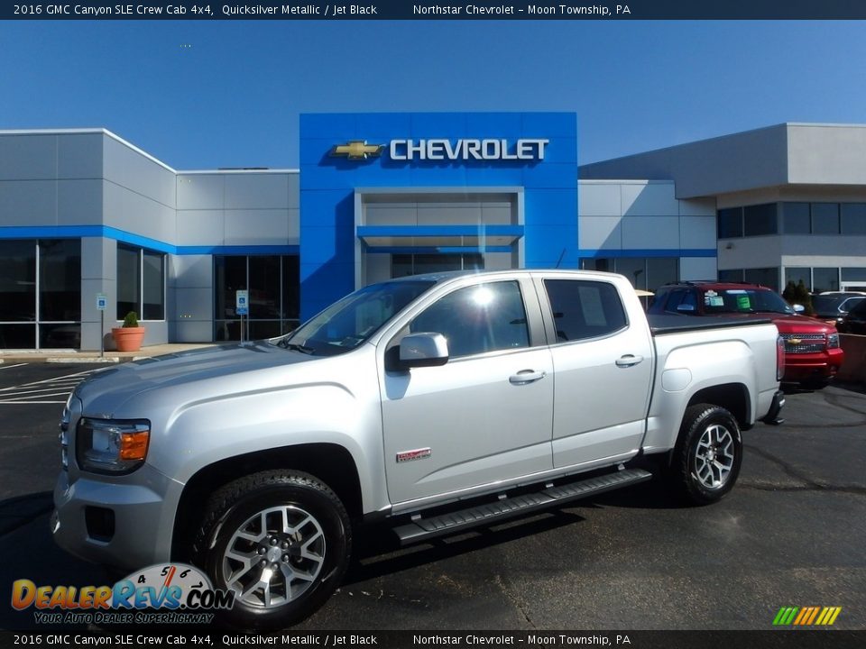 2016 GMC Canyon SLE Crew Cab 4x4 Quicksilver Metallic / Jet Black Photo #1