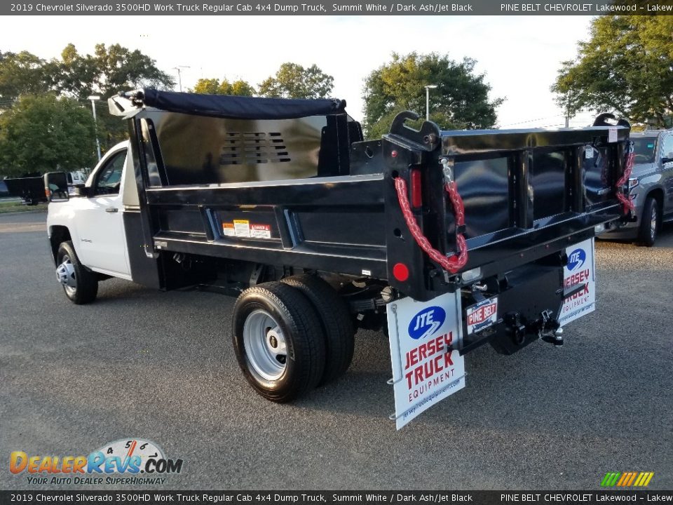 2019 Chevrolet Silverado 3500HD Work Truck Regular Cab 4x4 Dump Truck Summit White / Dark Ash/Jet Black Photo #4