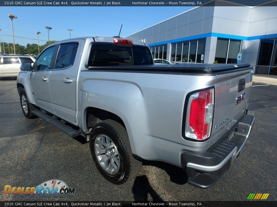 2016 GMC Canyon SLE Crew Cab 4x4 Quicksilver Metallic / Jet Black Photo #4