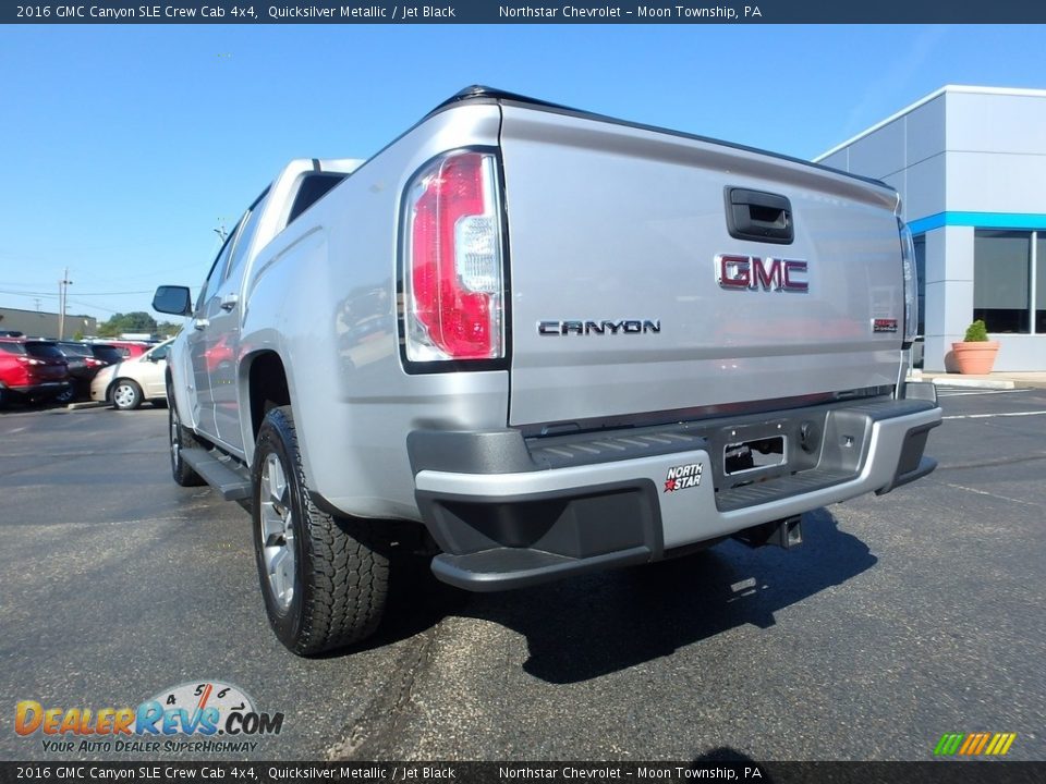 2016 GMC Canyon SLE Crew Cab 4x4 Quicksilver Metallic / Jet Black Photo #5