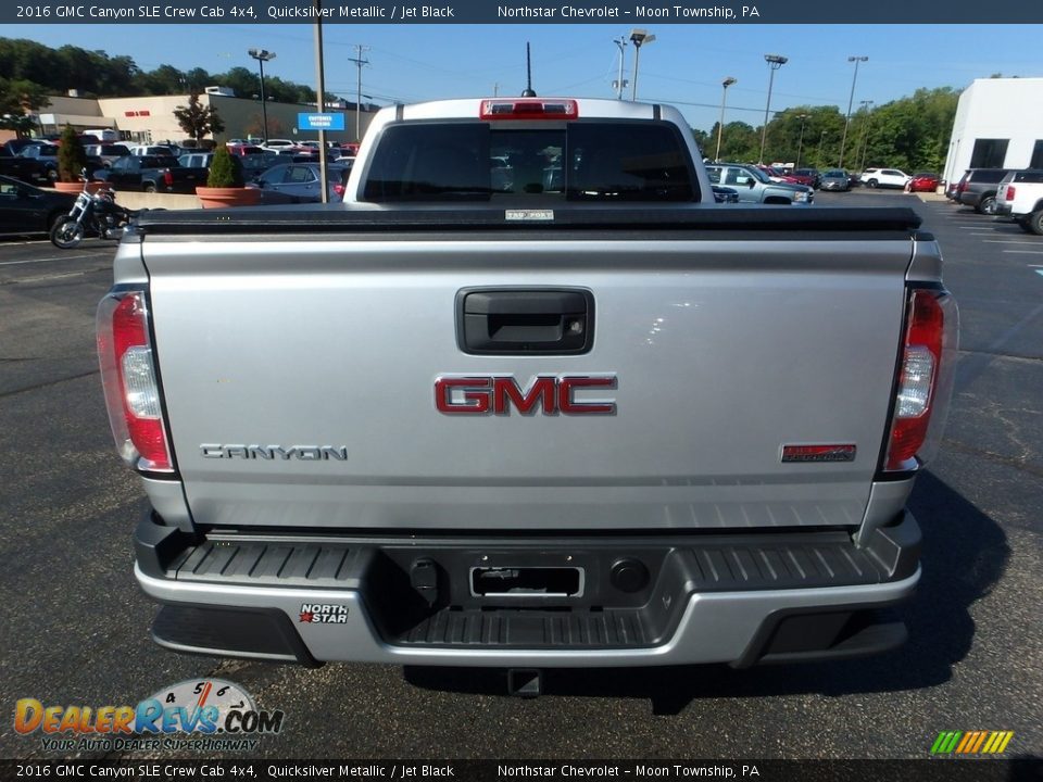 2016 GMC Canyon SLE Crew Cab 4x4 Quicksilver Metallic / Jet Black Photo #6