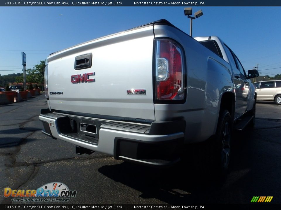2016 GMC Canyon SLE Crew Cab 4x4 Quicksilver Metallic / Jet Black Photo #7