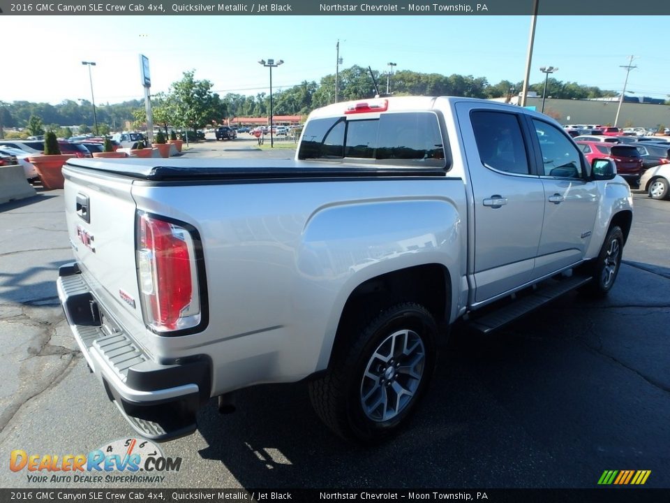 2016 GMC Canyon SLE Crew Cab 4x4 Quicksilver Metallic / Jet Black Photo #8