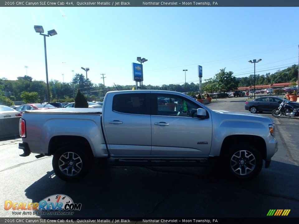 2016 GMC Canyon SLE Crew Cab 4x4 Quicksilver Metallic / Jet Black Photo #9