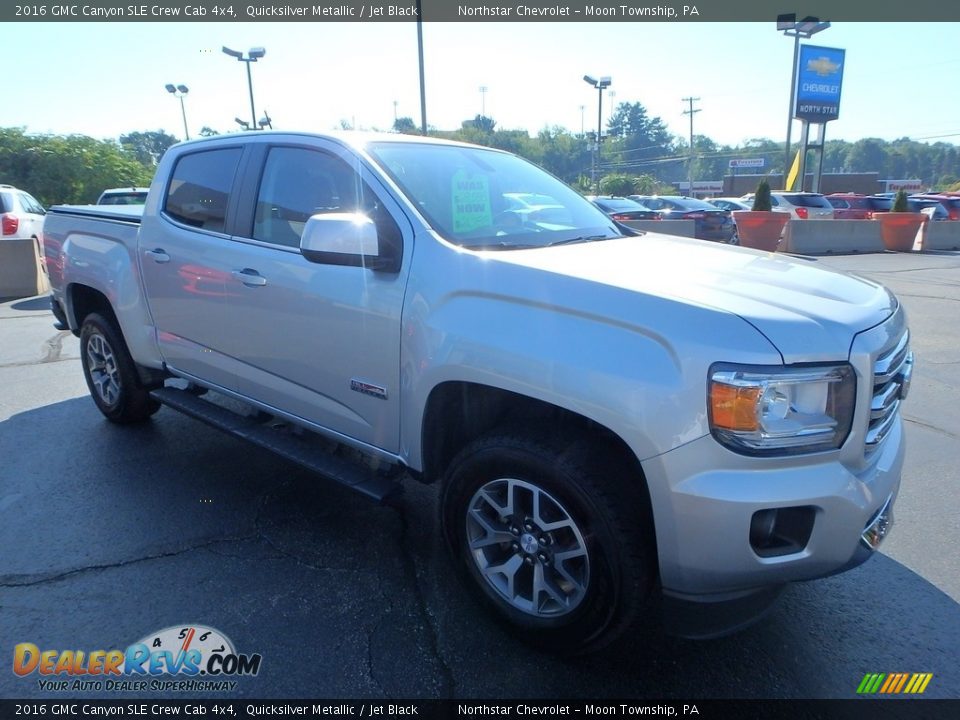 2016 GMC Canyon SLE Crew Cab 4x4 Quicksilver Metallic / Jet Black Photo #10