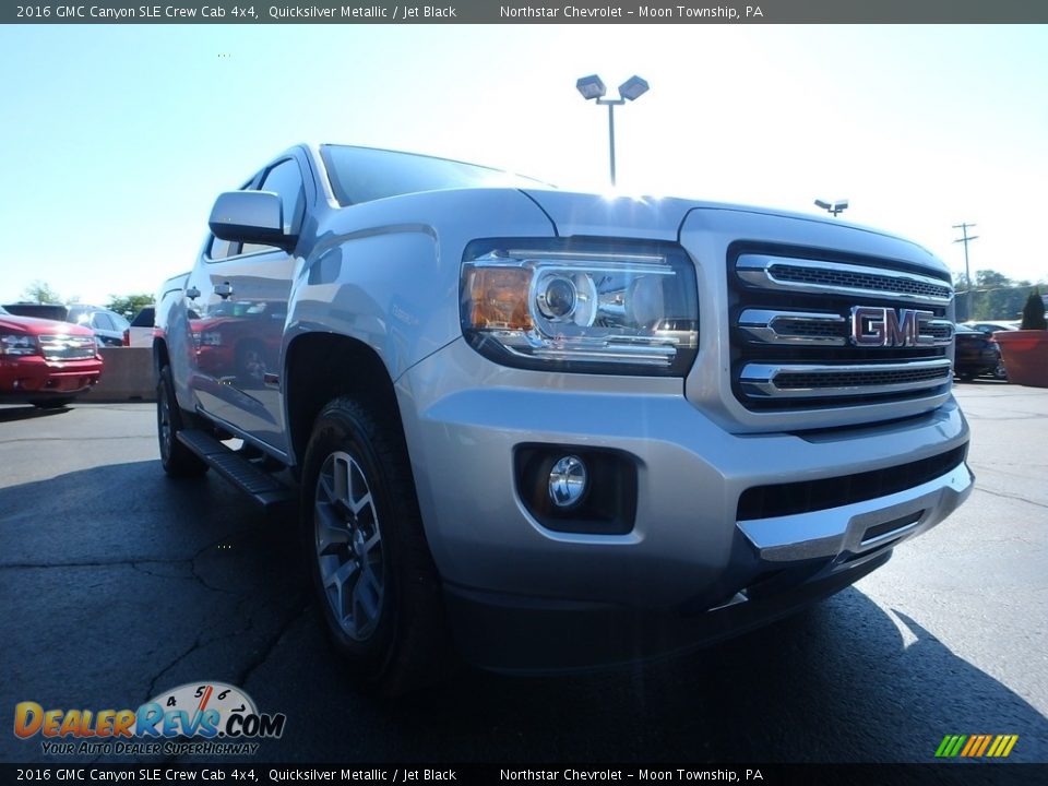 2016 GMC Canyon SLE Crew Cab 4x4 Quicksilver Metallic / Jet Black Photo #11
