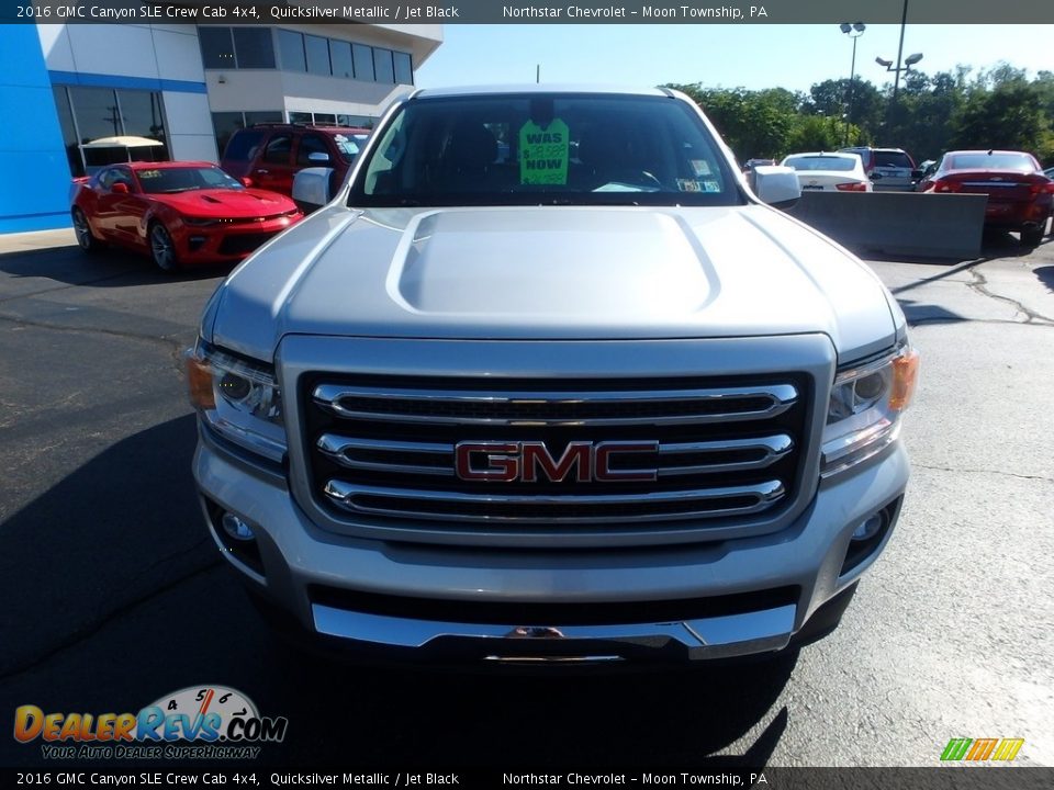 2016 GMC Canyon SLE Crew Cab 4x4 Quicksilver Metallic / Jet Black Photo #12