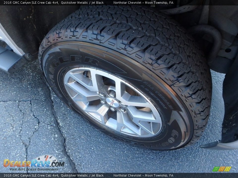 2016 GMC Canyon SLE Crew Cab 4x4 Quicksilver Metallic / Jet Black Photo #13