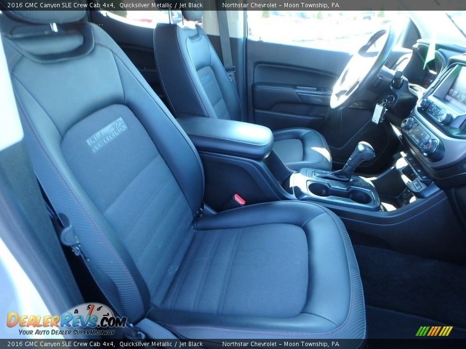 2016 GMC Canyon SLE Crew Cab 4x4 Quicksilver Metallic / Jet Black Photo #14