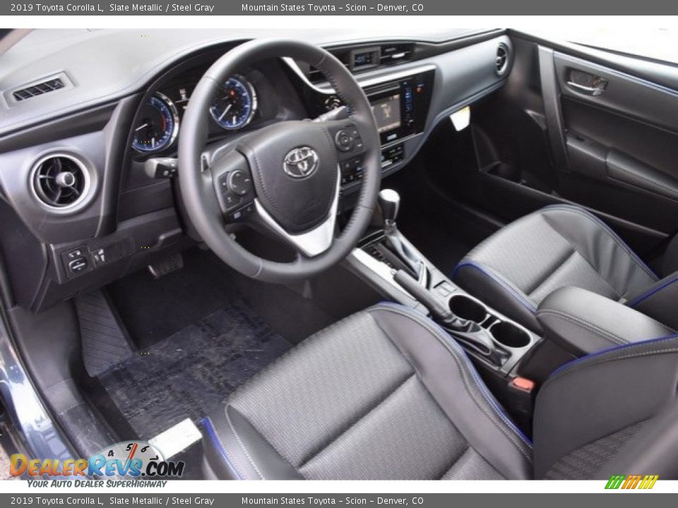 2019 Toyota Corolla L Slate Metallic / Steel Gray Photo #5