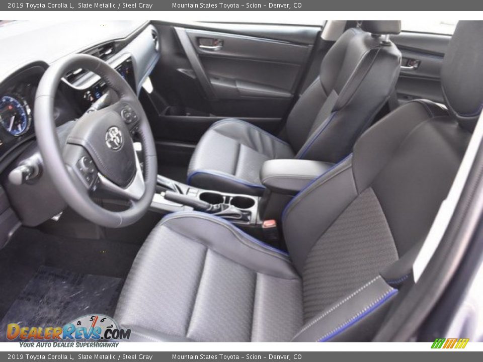 2019 Toyota Corolla L Slate Metallic / Steel Gray Photo #6