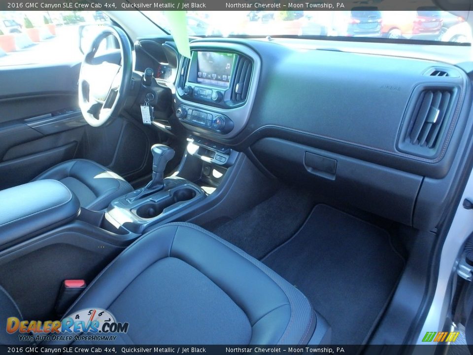 2016 GMC Canyon SLE Crew Cab 4x4 Quicksilver Metallic / Jet Black Photo #15