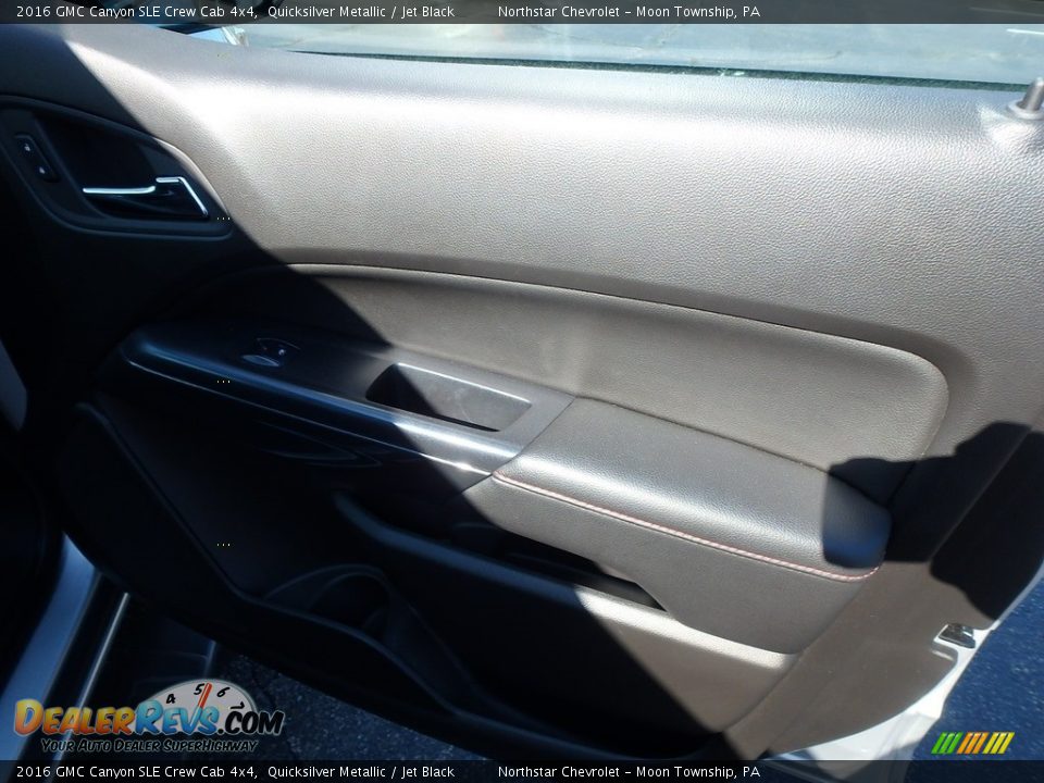 2016 GMC Canyon SLE Crew Cab 4x4 Quicksilver Metallic / Jet Black Photo #17