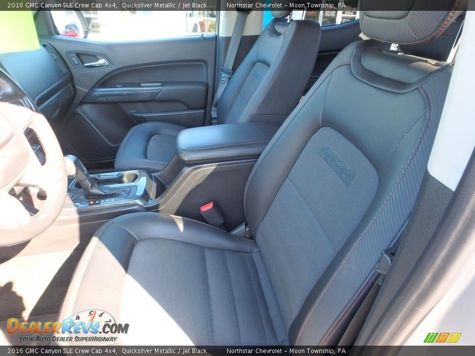 2016 GMC Canyon SLE Crew Cab 4x4 Quicksilver Metallic / Jet Black Photo #20
