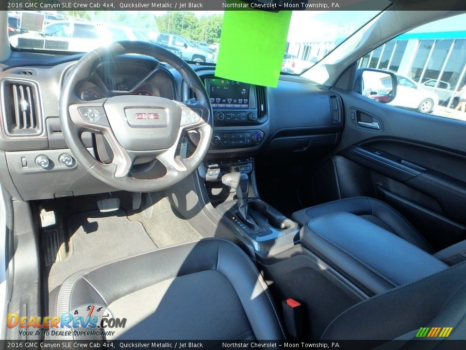 2016 GMC Canyon SLE Crew Cab 4x4 Quicksilver Metallic / Jet Black Photo #22