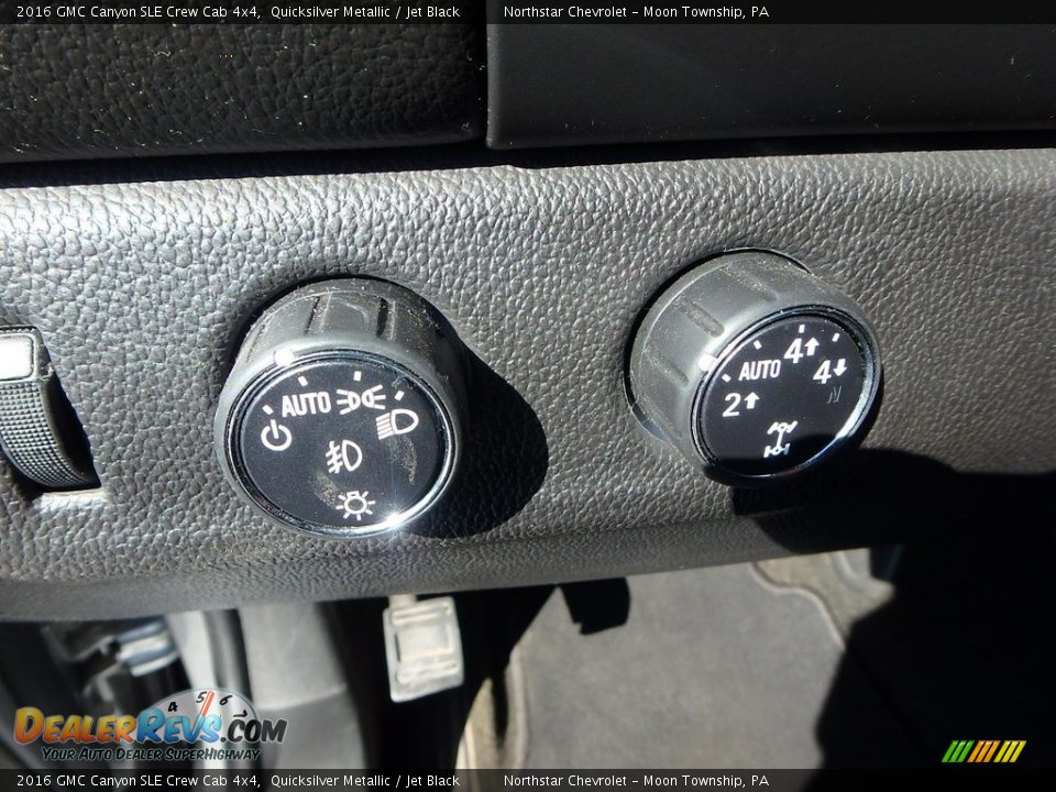 2016 GMC Canyon SLE Crew Cab 4x4 Quicksilver Metallic / Jet Black Photo #26