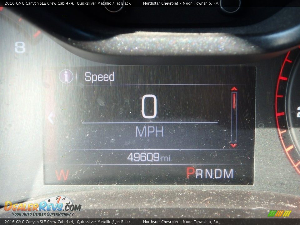 2016 GMC Canyon SLE Crew Cab 4x4 Quicksilver Metallic / Jet Black Photo #29